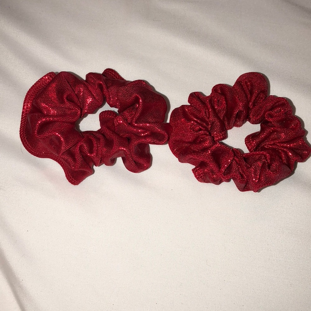 I am selling to red sparkle scrunchies together.